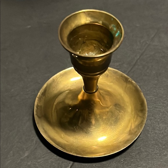 Elegant Brass Candle Holder Set (7) - Picture 3 of 12